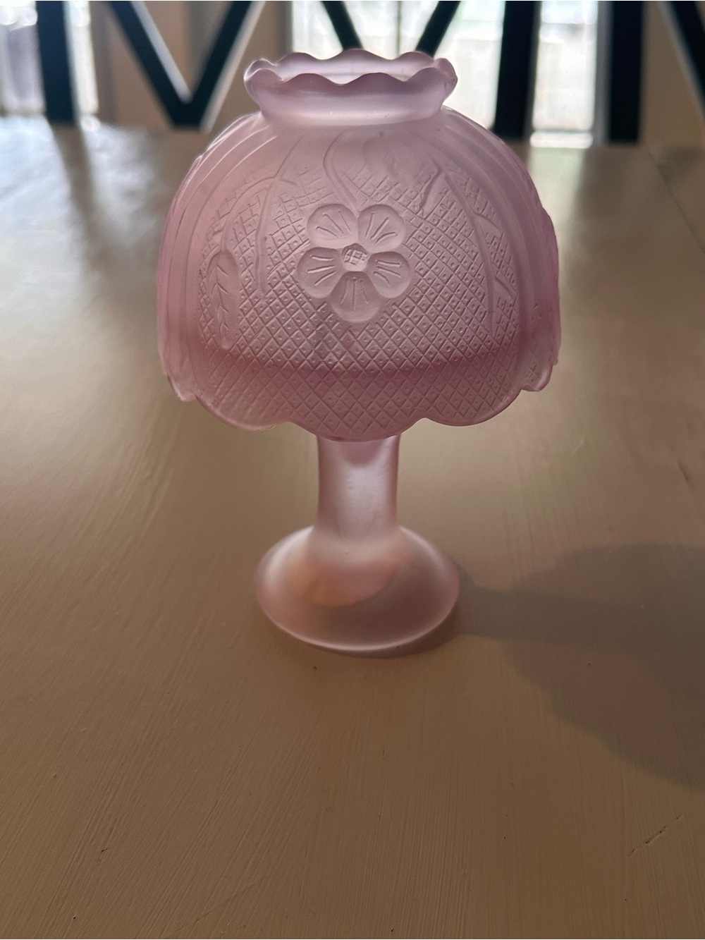Lavender Frosted Glass Fairy Tealight Lamp - Manhattan Candle Light Co.